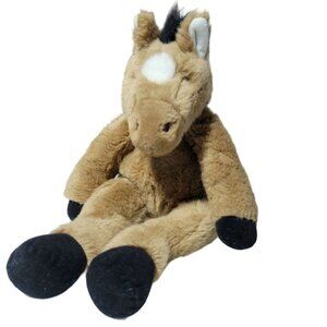 Build a Bear Horse 16 inch Plush Pony Brown Floppy Stuffed Animal Toy BAB